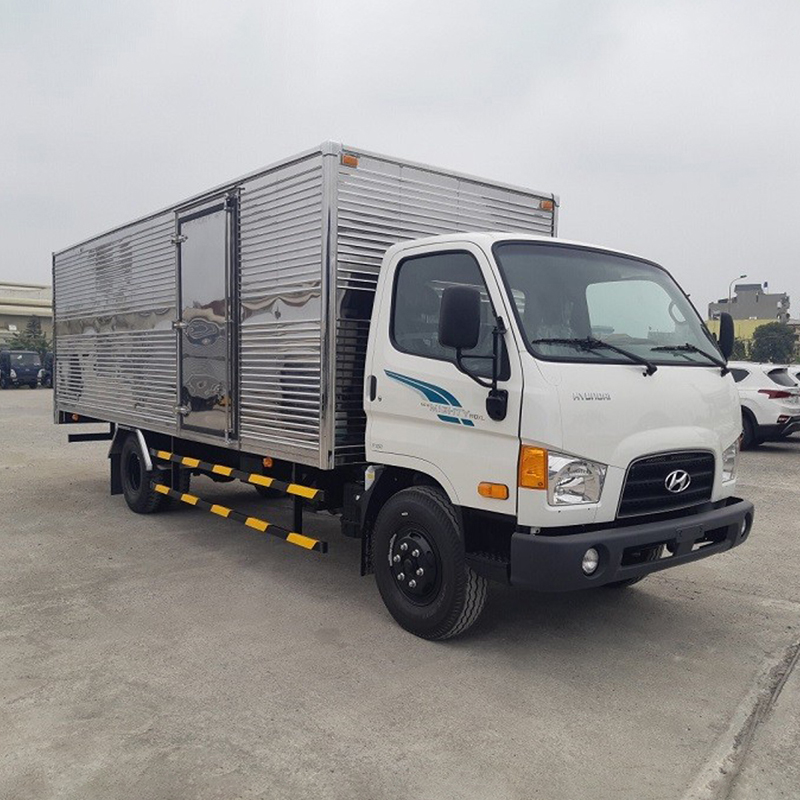 Xe Tải Hyundai New Mighty 110xl Thùng Kín Inox 7 Tấn Thùng Dài 6m3