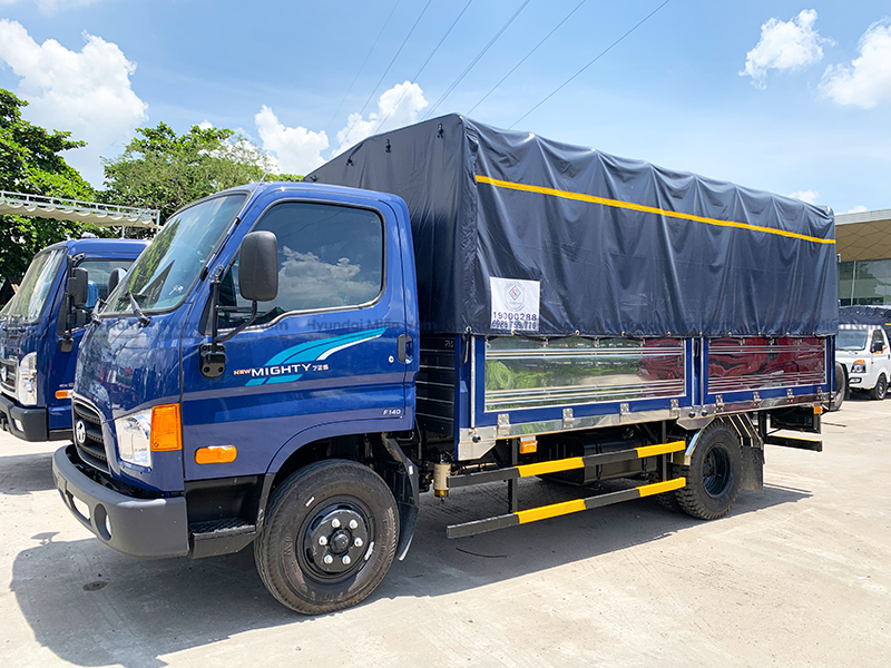 Xe Tải Hyundai New Mighty 75s Thùng Mui Bạt 3.5 Tấn Thùng Dài 4m5 (7)