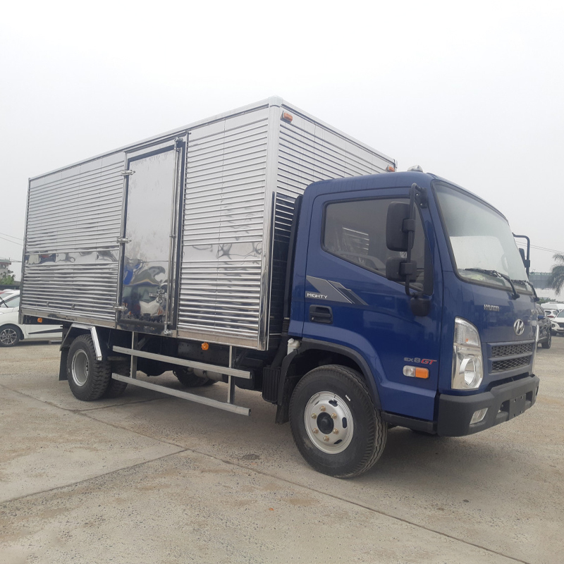 Xe Tải Hyundai New Mighty Ex8 Gt S2 Thùng Kín Inox 7 Tấn Thùng Dài 5m3
