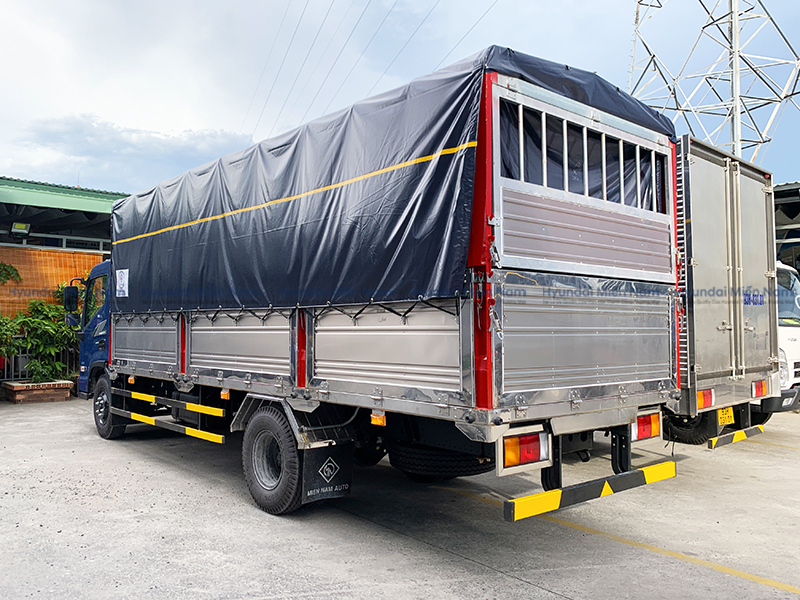 Xe Tải Hyundai New Mighty Ex8l Thùng Mui Bạt 7 Tấn Thùng Dài 5m7 (9)